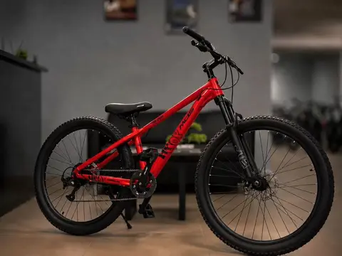 Горный велосипед, 27,5", красный, общий вид
